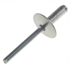 Заклёпки комбинированные вытяжные с увеличенным бортиком St/Al 3,2х16 мм DIN 7337